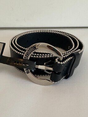 New with tags Harley-Davidson Genuine MotorClothes black leather belt in size XL